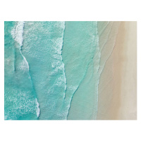 Fotografie Waves from the Southern Ocean washing, Abstract Aerial Art, 40 × 30 cm