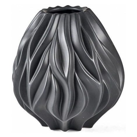 Váza Flame 23 cm Black | Černá