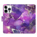 iSaprio flip pouzdro Purple Marble pro iPhone 15 Pro