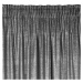 Dekorační vzorovaný závěs s řasící páskou ULRIKA šedá, 140x270 cm (cena za 1 kus) MyBestHome