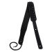 Flight S51 Black Leather Ukulele Strap