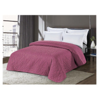 Tmavě růžový přehoz na postel se vzorem STONE Rozměr: 200 x 220 cm