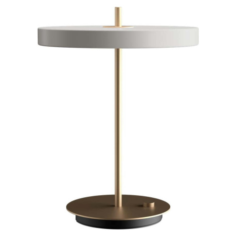 Světle šedá LED stmívatelná stolní lampa s kovovým stínidlem (výška 41,5 cm) Asteria Table – UMA UMAGE