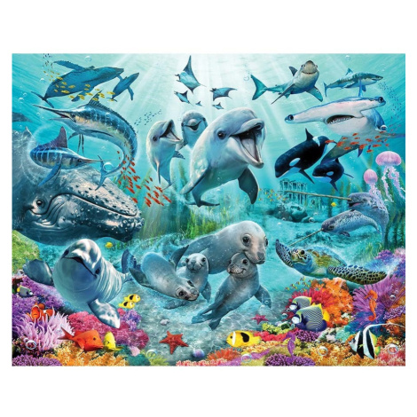 46498 Walltastic dětská fototaopeta Under The Sea - pod hladinou - delfíni - korálové útesy veli Walltastic - Anglie