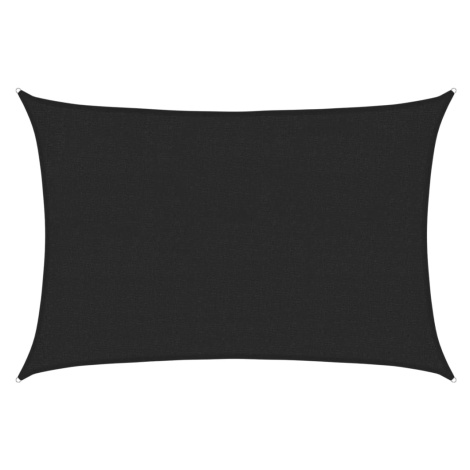 vidaXL Stínící plachta 160 g/m² černá 2 x 2,5 m HDPE