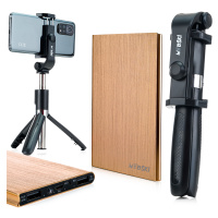 Selfie Tyč Tripod Stativ Bluetooth Dálkové Ovládání