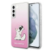 Karl Lagerfeld KLHCS22MCFNRCPI hard silikonové pouzdro Samsung Galaxy S22 PLUS 5G pink Choupette