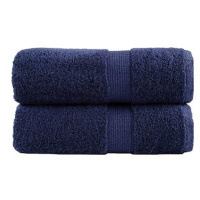 Shumee Premium 2 ks navy modré 30 × 50 cm 600 g/m2 100% bavlna