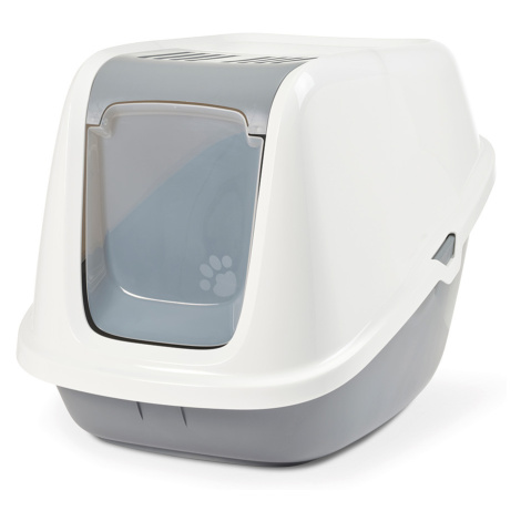 Savic toaleta pro kočky Nestor Giant - bílá / šedá