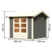 Dřevěný domek KARIBU THERES 3 (31443) šedý LG3144
