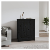 vidaXL Skříň highboard černá 83 x 41,5 x 100 cm masivní borové dřevo