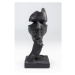 KARE Design Dekorace Quiet Face - černé, 31cm