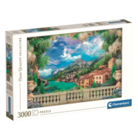 Clementoni 33553 - Puzzle 3000 Rozkvetlá terasa u jezera