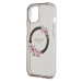 Guess PC/TPU Flowers Ring Glossy Logo MagSafe kryt iPhone 15 černý