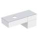 Geberit VariForm - Umyvadlová skříňka, 1350x510x550 mm, 3 zásuvky a zápachová uzávěrka, lesklá b