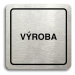 Accept Piktogram "výroba" (80 × 80 mm) (stříbrná tabulka - černý tisk)