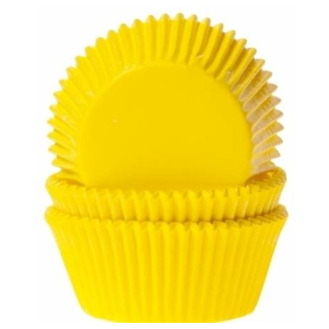 Košíček na muffiny papírový žlutý 50ks House of Marie