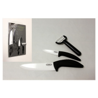PROHOME - Nože keramické sada 2ks+škrabka+kryt