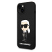 Karl Lagerfeld Liquid Silicone Ikonik NFT Kryt iPhone 15 černý