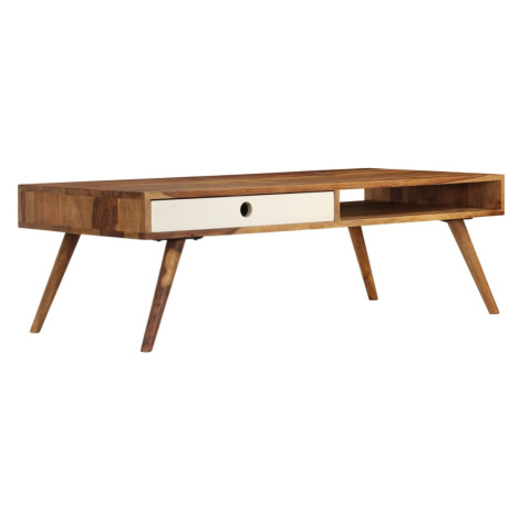 vidaXL Konferenční stolek z masivní akácie 110 x 50 x 35 cm