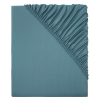 LIVARNO home Žerzejové napínací prostěradlo, 140-160 x 200 cm (tmavě modrá)