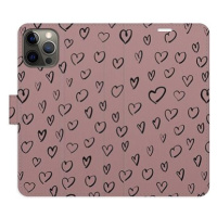 iSaprio Flip pouzdro Heart Dark 02 pro iPhone 12/12 Pro