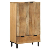 vidaXL Skříň highboard hnědý 60x33x100 cm masivní mangovníkové dřevo