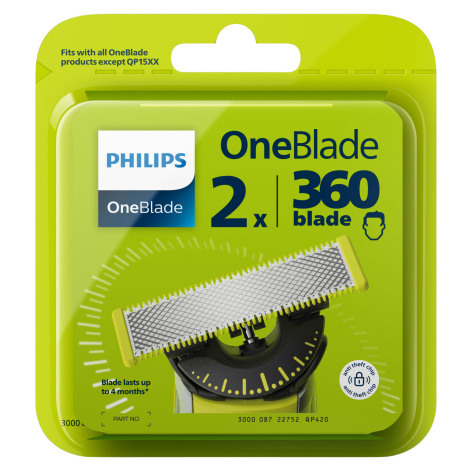 Philips Náhradní břity OneBlade 360 QP420/50 2 ks