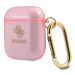 Guess GUA2UCG4GP pouzdro na Airpods 2. Generace / 1. Generace pink Glitter Collection