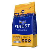 FISH4DOGS Granule velké pro dospělé psy Finest bílá ryba s bramborami 12 kg, 1+