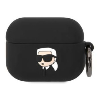 Silikonové pouzdro Karl Lagerfeld 3D Logo NFT Karl pro Airpods Pro, black