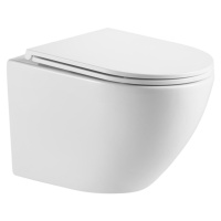 INVENA Závěsná WC mísa LIMNOS, včetně soft/close sedátka CE-93-001-L