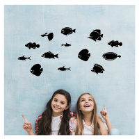 Samolepka na zeď: Ryby - set
