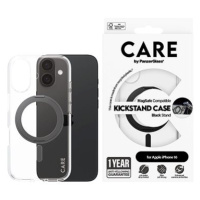 PanzerGlass CARE kryt Apple iPhone 16 MagSafe KickStand čirý/černý + záruka proti žloutnutí