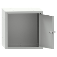 Uzamykatelný box, v x š x h 350 x 350 x 426 mm, světlá šedá