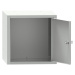 Uzamykatelný box, v x š x h 350 x 350 x 426 mm, světlá šedá