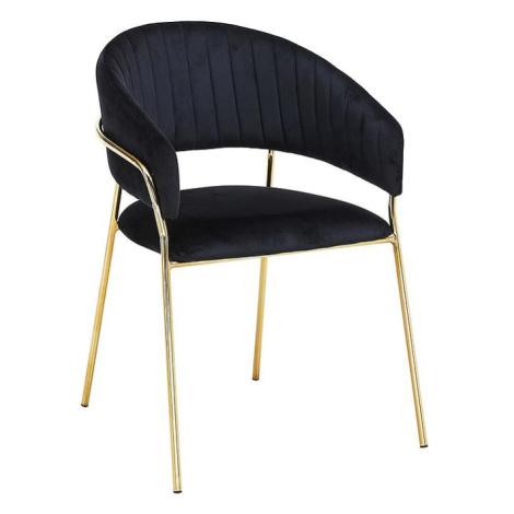 Židle Lido 80171g černá/zlatá BAUMAX