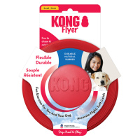 KONG Frisbee Flyer červený létající talíř - S: Ø cca 18 cm