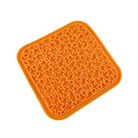 ANNAM Lizací podložka proti hltání Puzzle 20 cm, oranžová