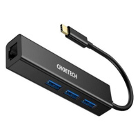ChoeTech 4-in-1 USB-C to RJ45 GLAN Adapter
