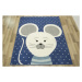 Dětský koberec LUNA KIDS 534221/94955 - Myška, modrý