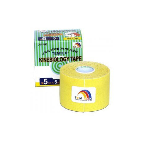 TEMTEX Kinesio tape 5 cm x 5 m tejpovací páska žlutá