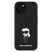 Zadní kryt Karl Lagerfeld Fixed Glitter Metal Ikonik pro Apple iPhone 15, černá