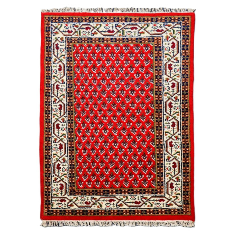 Asra, Kusový ručně tkaný koberec Mir red, 170x240, červená, ložnice