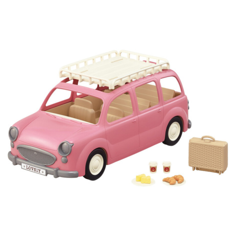 SYLVANIAN FAMILY - Rodinné auto růžové Van