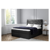 Expedo Čalouněná postel boxspring TOMIO + topper, 160x200, jasmine 100