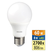 LED žárovka E27 McLED 8W (60W) teplá bílá (2700K) ML-321.094.87.0