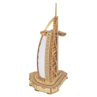 Woodcraft construction kit Dřevěné 3D puzzle Burdž al-Arab