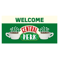 Plechová cedule Přátelé - Welcome to Central Perk, 60 × 30 cm