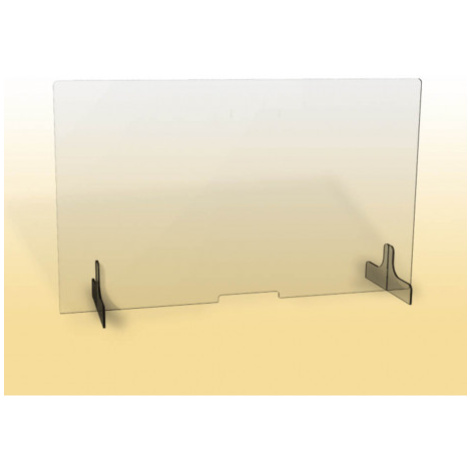 OFFICE PRO ochranné plexi sklo na stůl OC 1500 M s nízkým otvorem